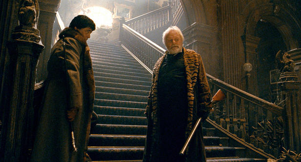 Del Toro and Hopkins star as the Talbots