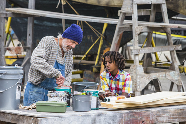 Christopher Lloyd as Abner in The Boat Builder