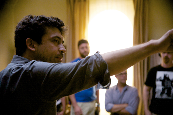 Alfonso Gomez-Rejon on set in ME AND EARL AND THE DYING GIRL. Photo by Anne Marie Fox. Â© 2015 Twentieth Century Fox Film Corporation All Rights Reserved