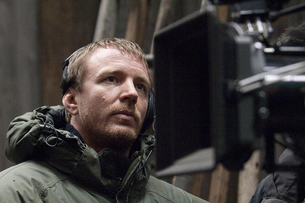 Director Guy Ritchie setting up a shot