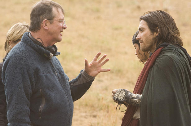 Director Mike Newell on the set with Dastan