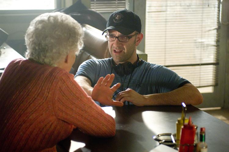 Director Scott Stewart on the set