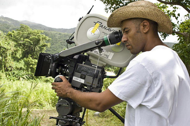 Director Sylvain White on the set