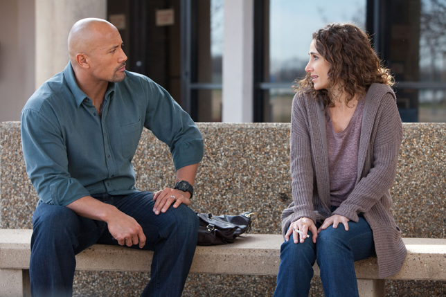Dwayne Johnson and Melina Kanakaredes star in Snitch