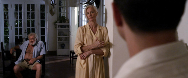 Ed (Ribisi) chats with Papa (Adrian Sparks) and Mary (Joley Richardson) in a heated scene