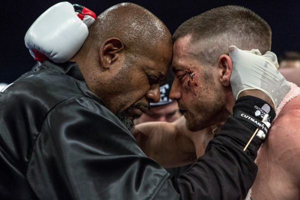 FOREST WHITAKER as Titus â€œTickâ€ Wills and JAKE GYLLENHAAL as Billy Hope in SOUTHPAW