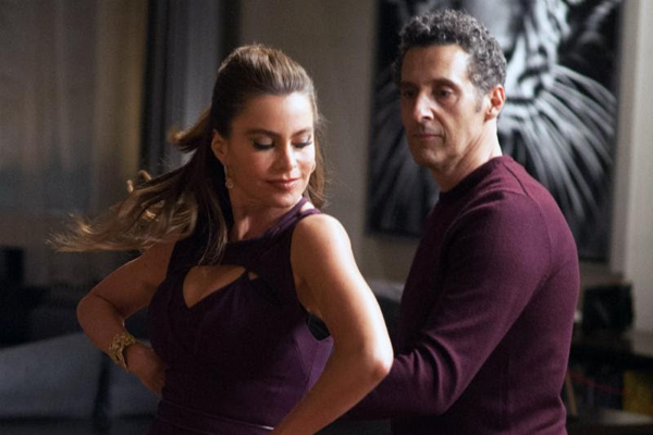 Fioravante (Turturro) puts the moves on Selima (Sofia Vergara) in Fading Gigolo
