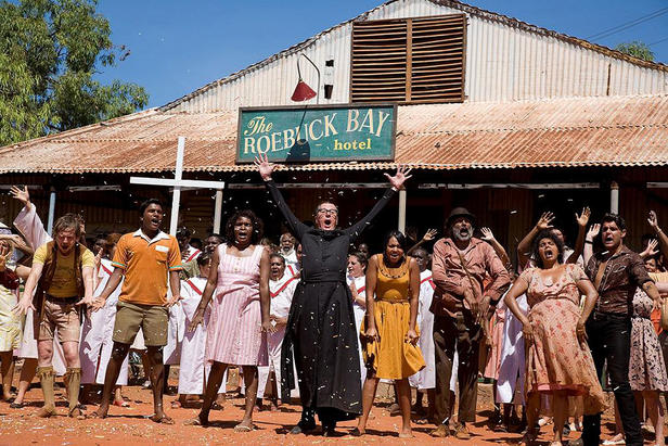 Geoffrey Rush and cast of Bran Nue Dae