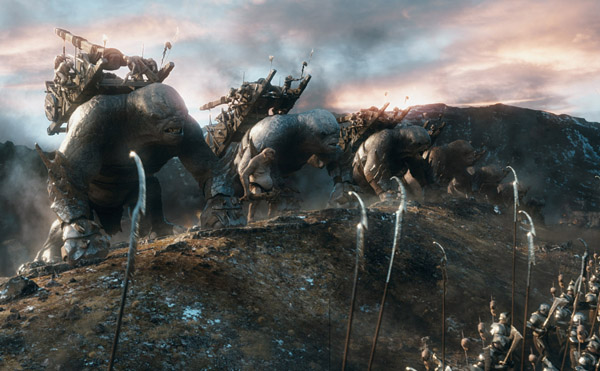 Goblins battle against defending armies