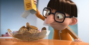 Gru's nemesis, Vector (JASON SEGEL), prepares a snack