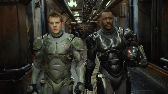 Idris Elba as Penticost and Charlie Hunnam as Becket