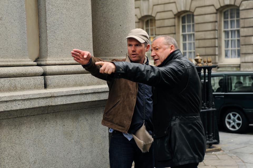 Nick Love directing a scene in The Sweeney