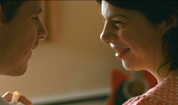 Martin (Alexandre Landry) shares a romantic smile with Gabrielle (Marion-Rivard)
