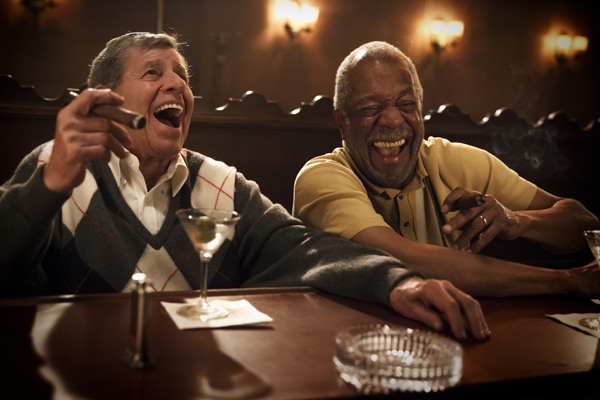 Jerry Lewis as Max Rose and Lee Weaver as Lee Miller in MAX ROSE