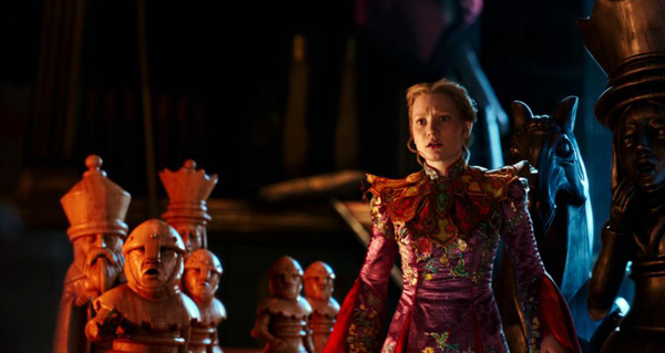 Mia Wasikowska as Alice in Alice though the Looking Glass