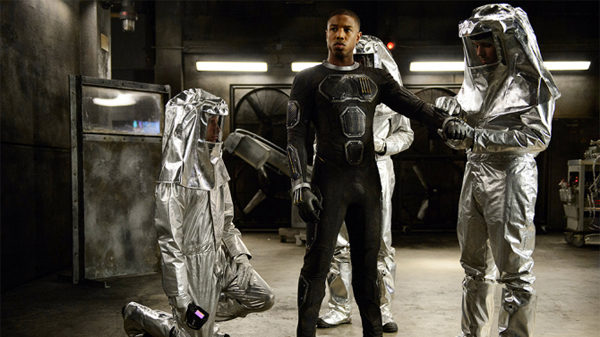Johnny Storm's (Michael B. Jordan) new powers have scientists searching for answers. Photo credit: Ben Rothstein.