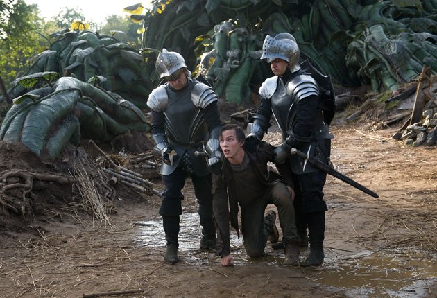 Nicholas Hoult as Jack captured by the King's men.