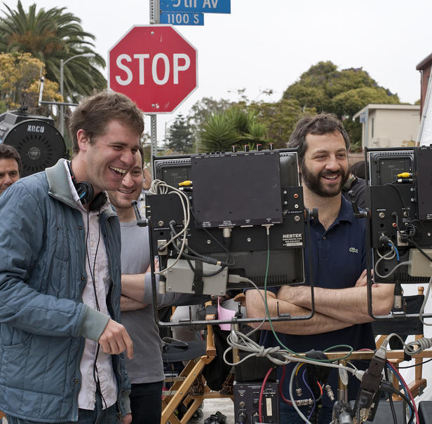 Director/Writer Stoller with Judd Apatow