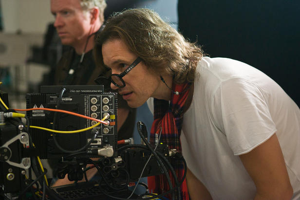 Paul Anderson on the set