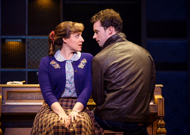 Queens College. Abby Mueller (_Carole King_) and Liam Tobin (_Gerry Goffin_)