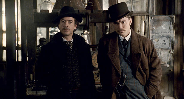 Holmes and Watson using some deductive reasoning