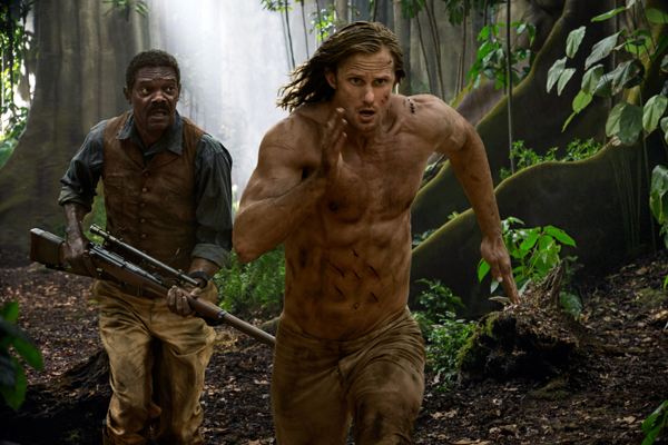 SAMUEL L JACKSON as George Washington Williams and ALEXANDER SKARSGARD as Tarzan