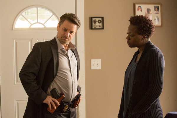 Shea Whigham as Detective Holliston and Viola Davis as Lila in LILA AND EVE