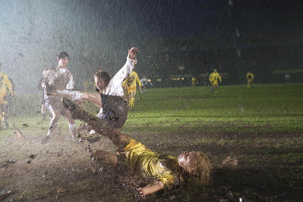 English football in the mud