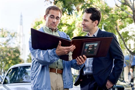 Carell as Barry and Paul Rudd plays Tim