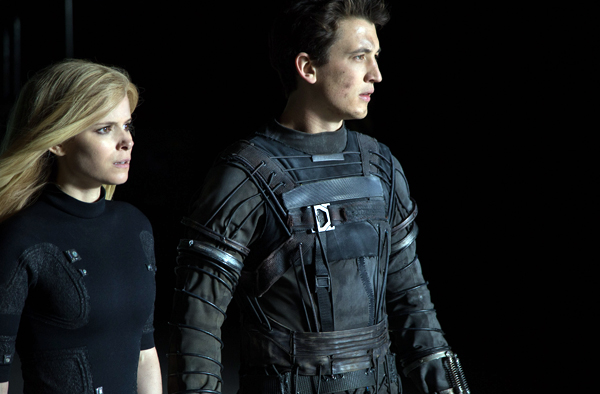 Reed Richards (Miles Teller) and Sue Storm (Kate Mara) harness their daunting new abilities to save Earth from a former friend turned enemy. Photo credit: Alan Markfield