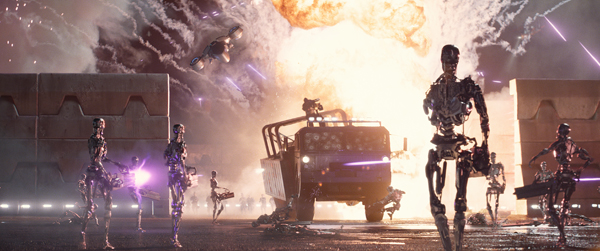 Scene in Terminator Genisys from Paramount Pictures and Skydance Productions.