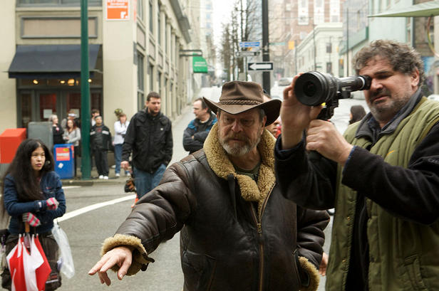 Gilliam directing a scene