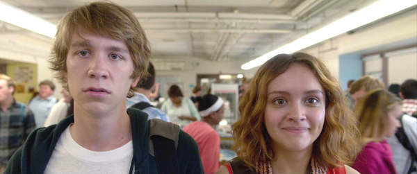 Thomas Mann as "Greg" and Olivia Cooke as "Rachel" in ME AND EARL AND THE DYING GIRL. Photo coutesy of Fox Searchlight Pictures. Â© 2015 Twentieth Century Fox Film Corporation All Rights Reserved