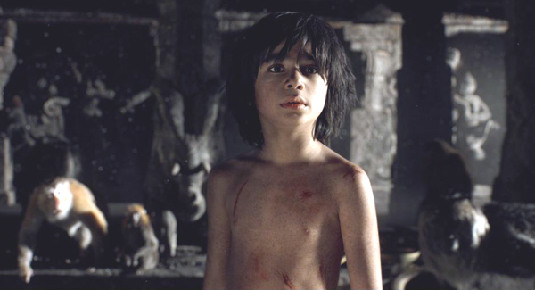 Neel Sethi as Mowgli in THE JUNGLE BOOK